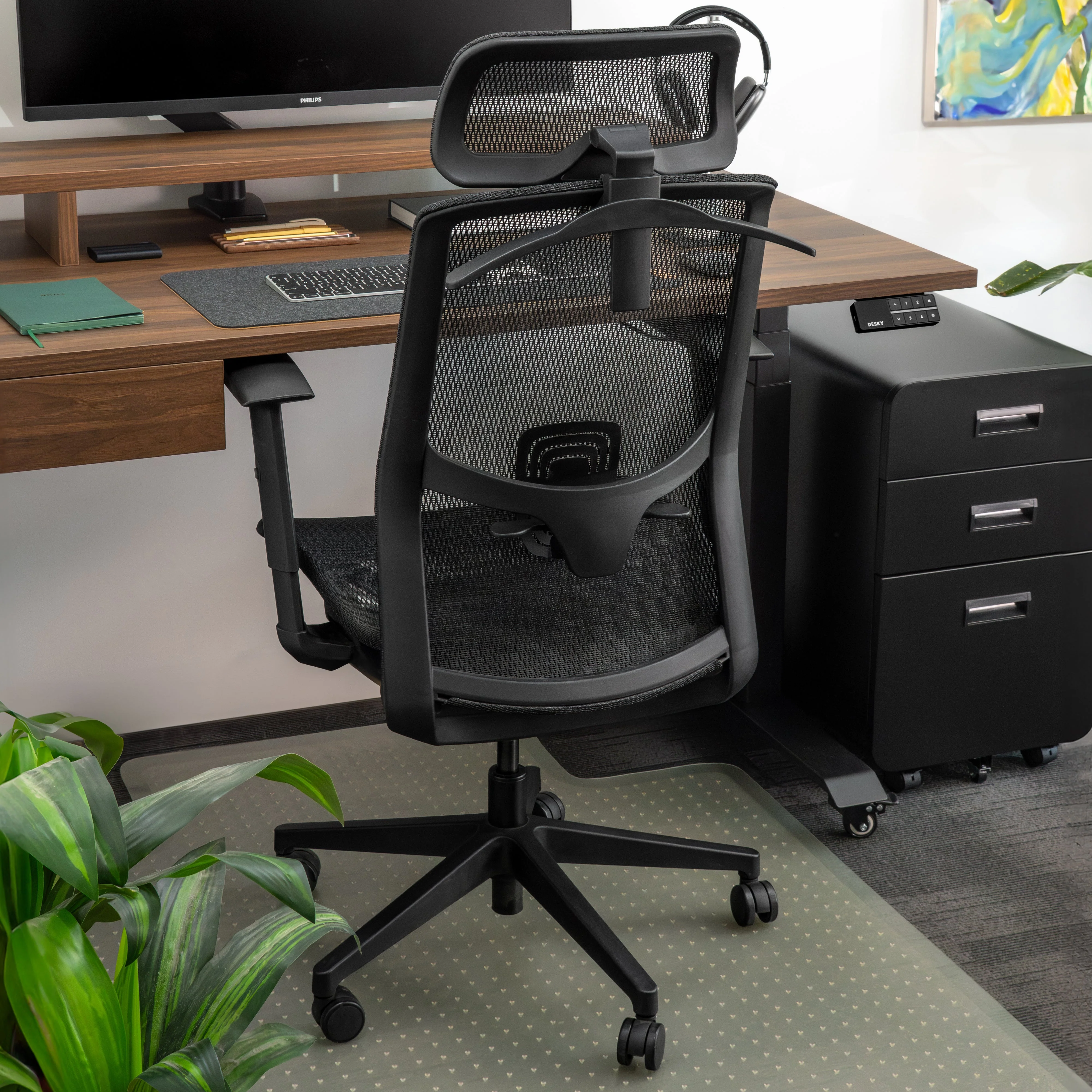 Desky Adjustable High Back Mesh Chair - Image 6