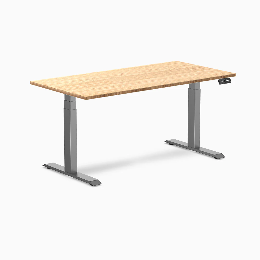Desky Dual Bamboo Sit Stand Desk - Image 7