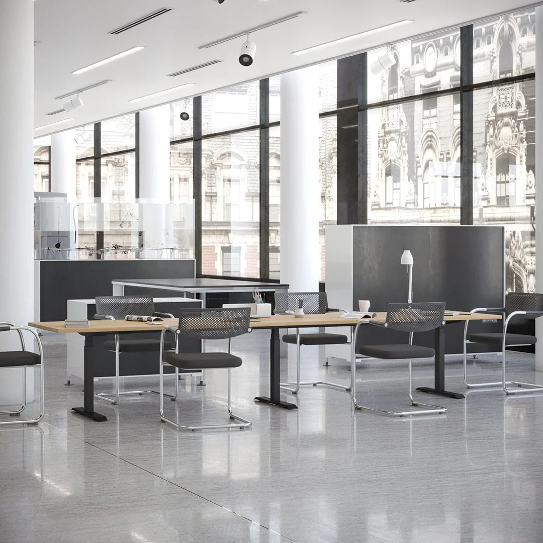 Desky Triple Sit Stand Desk Frame - Image 3