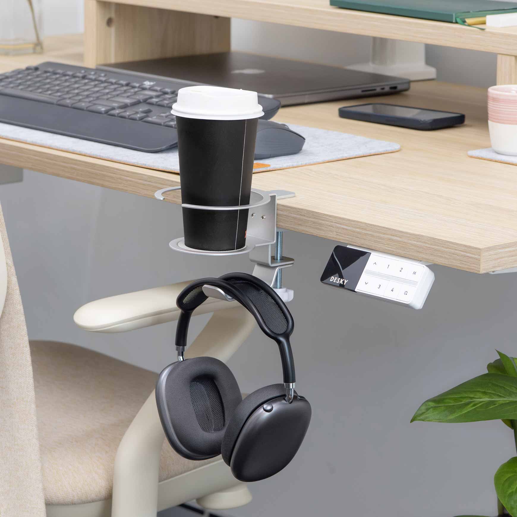 Desky Drink & Headphone Holder - Image 5