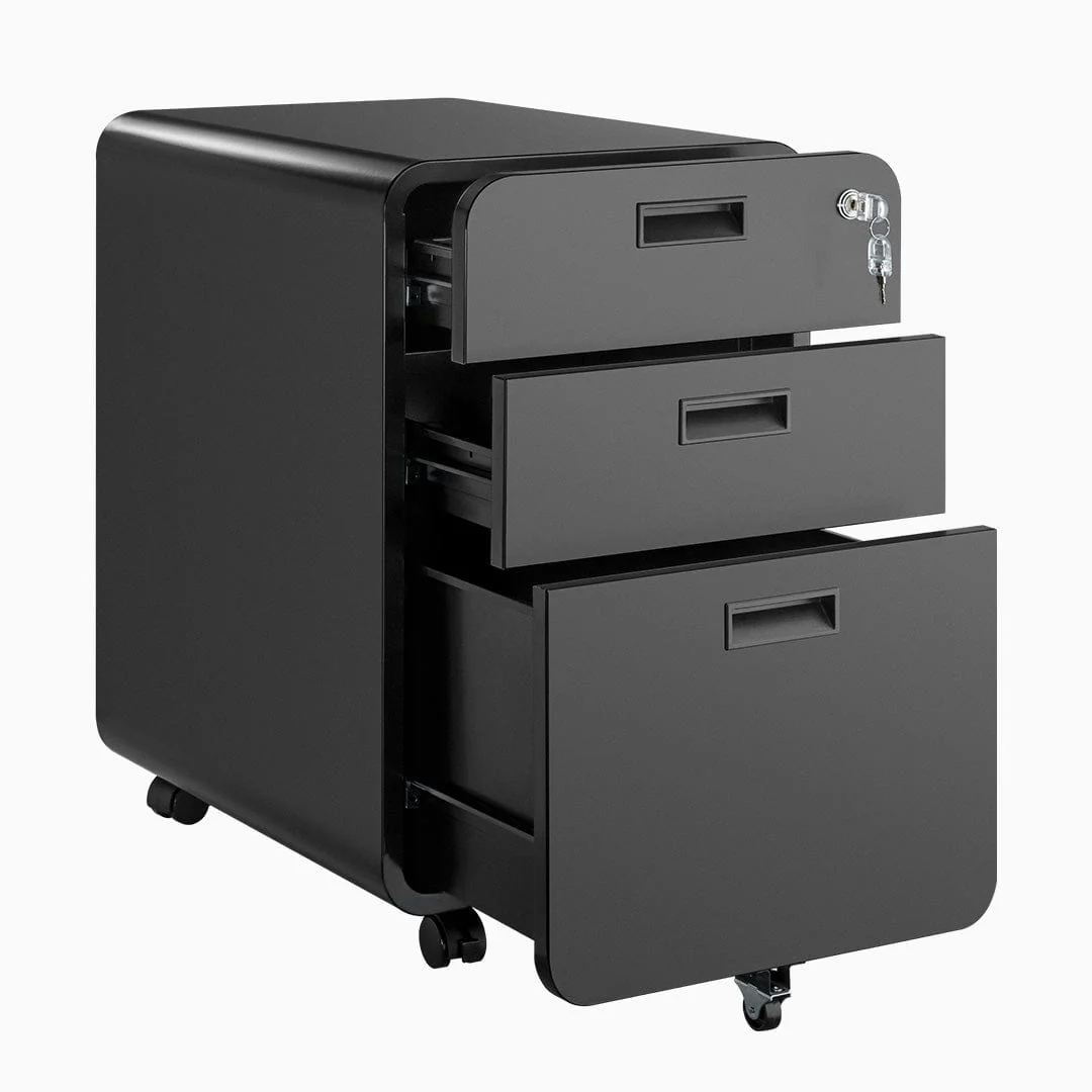 Desky 3 Drawer Mobile Filing Cabinet - Image 10