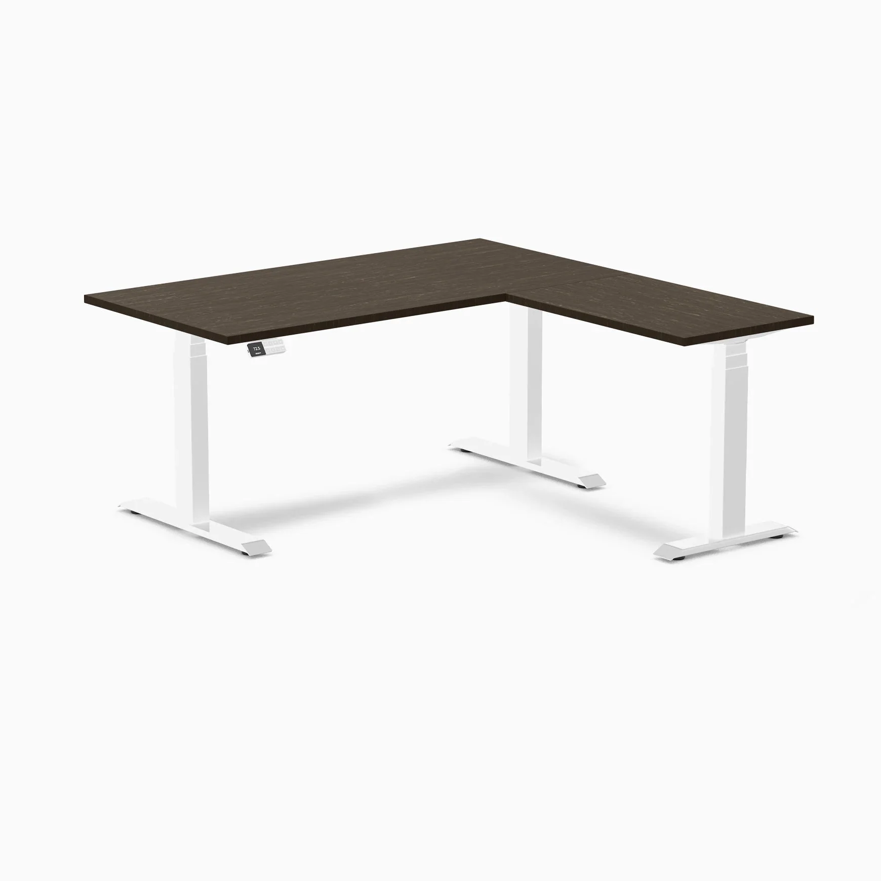Desky Bamboo L-Shape Sit Stand Desk - Image 11