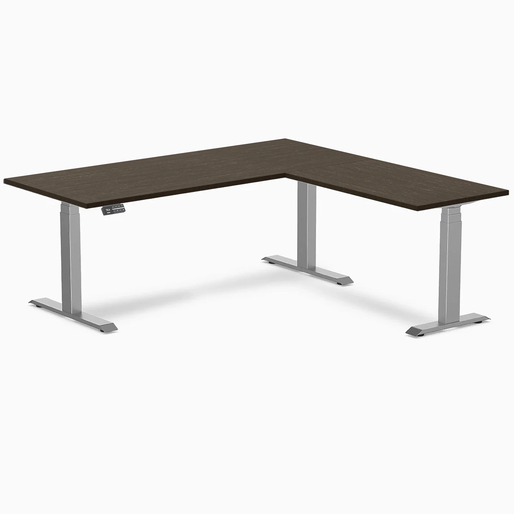 Desky Bamboo L-Shape Sit Stand Desk - Image 15