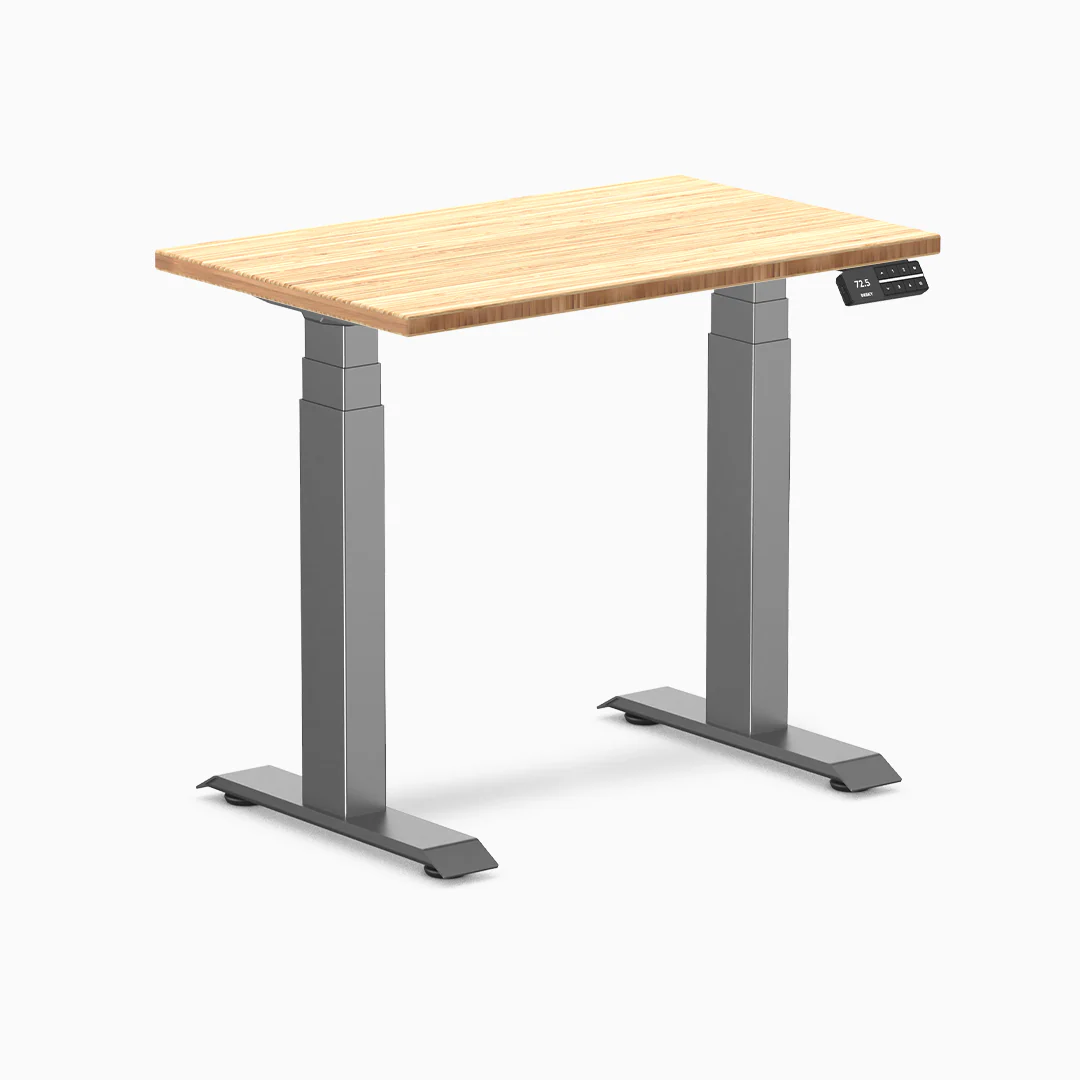 Desky Dual Mini Bamboo Sit Stand Desk - Image 4