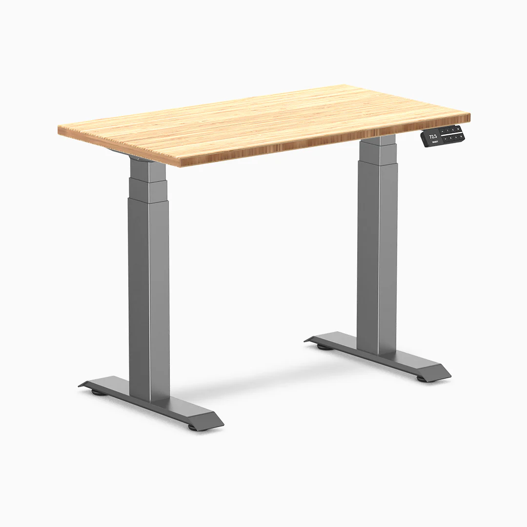 Desky Dual Mini Bamboo Sit Stand Desk - Image 5