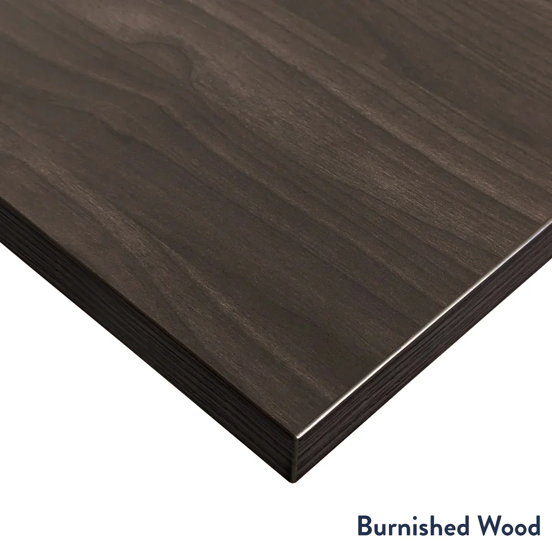 Desky Dual Scalloped Melamine Sit Stand Desk - Image 10