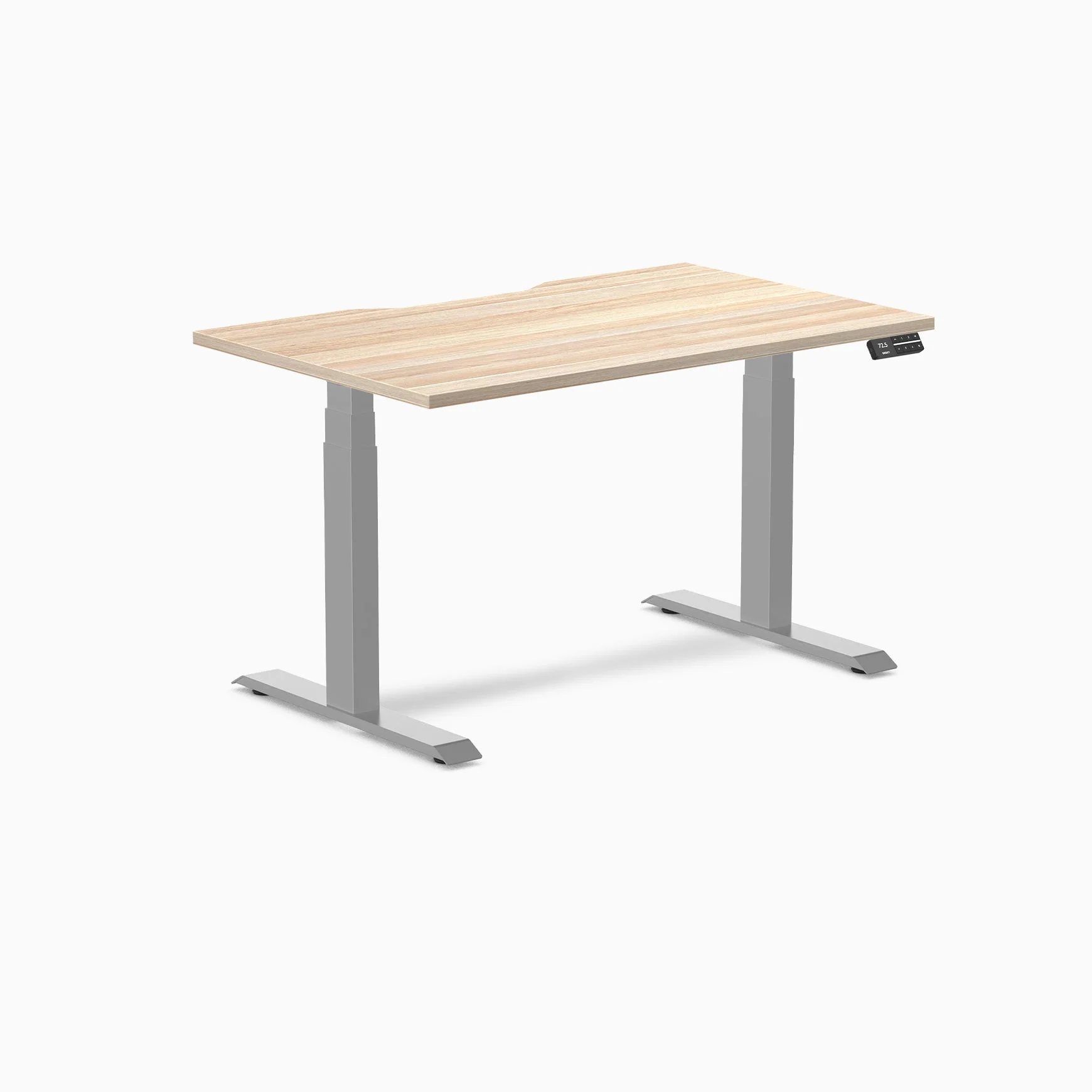 Desky Dual Scalloped Melamine Sit Stand Desk - Image 100