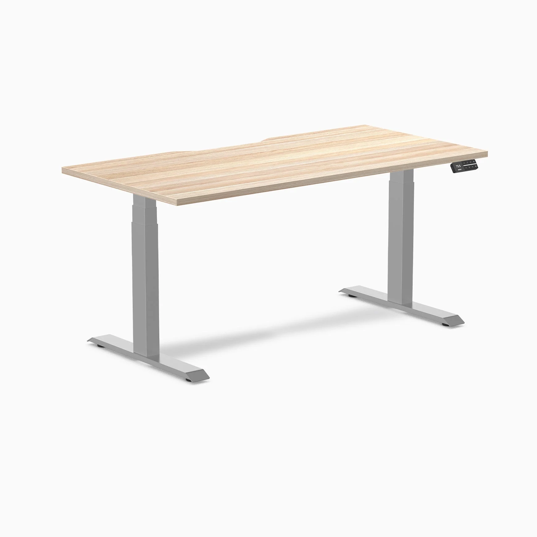 Desky Dual Scalloped Melamine Sit Stand Desk - Image 101