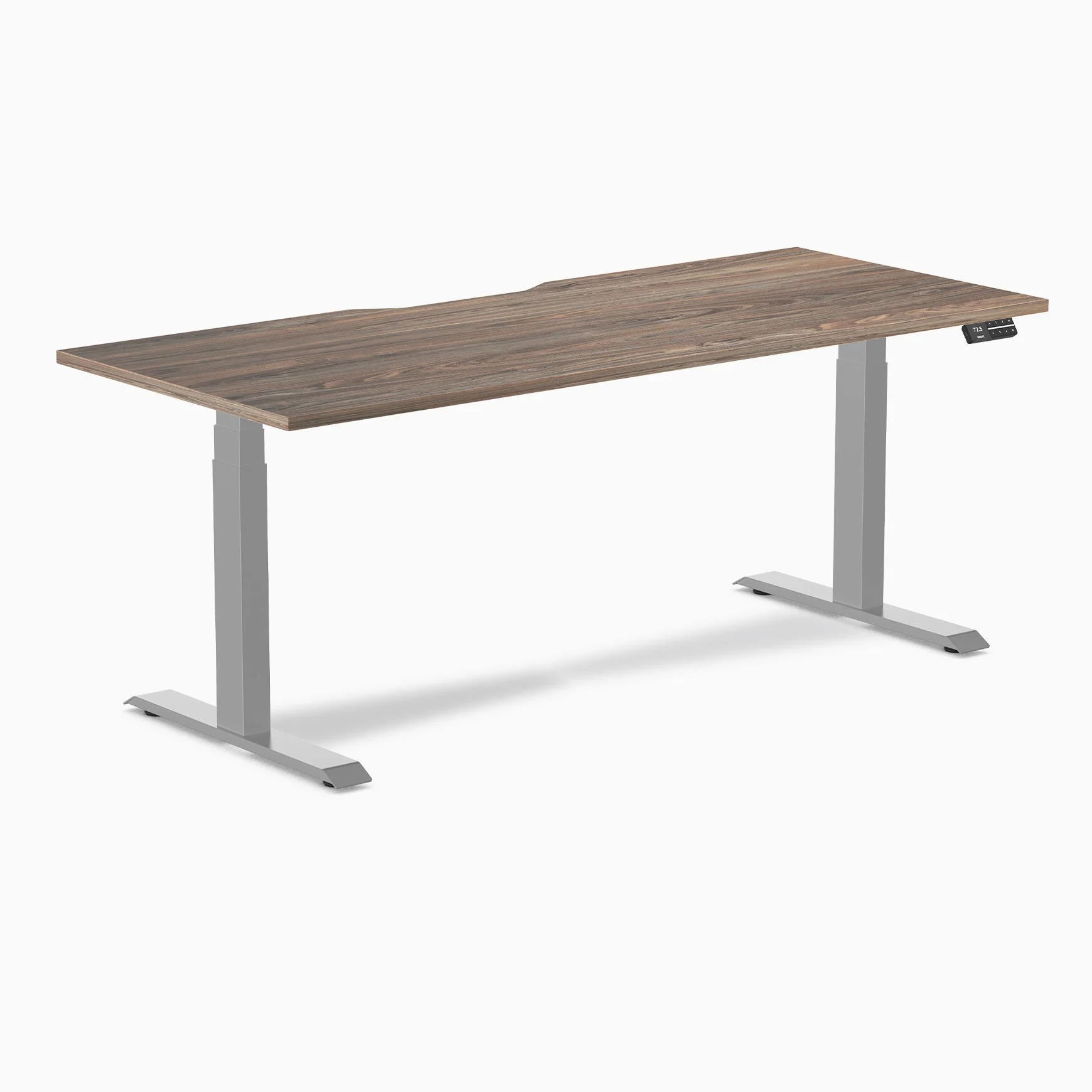 Desky Dual Scalloped Melamine Sit Stand Desk - Image 105