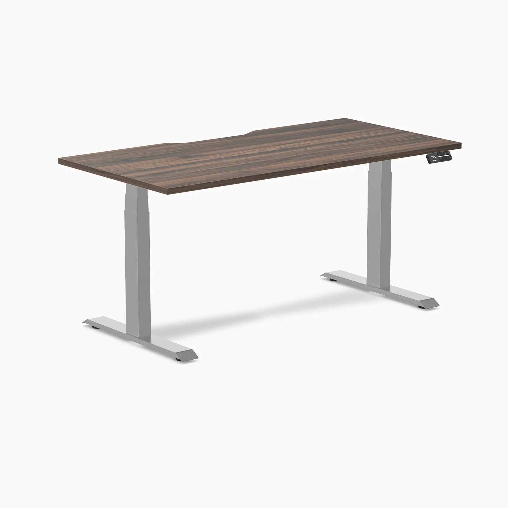 Desky Dual Scalloped Melamine Sit Stand Desk - Image 107