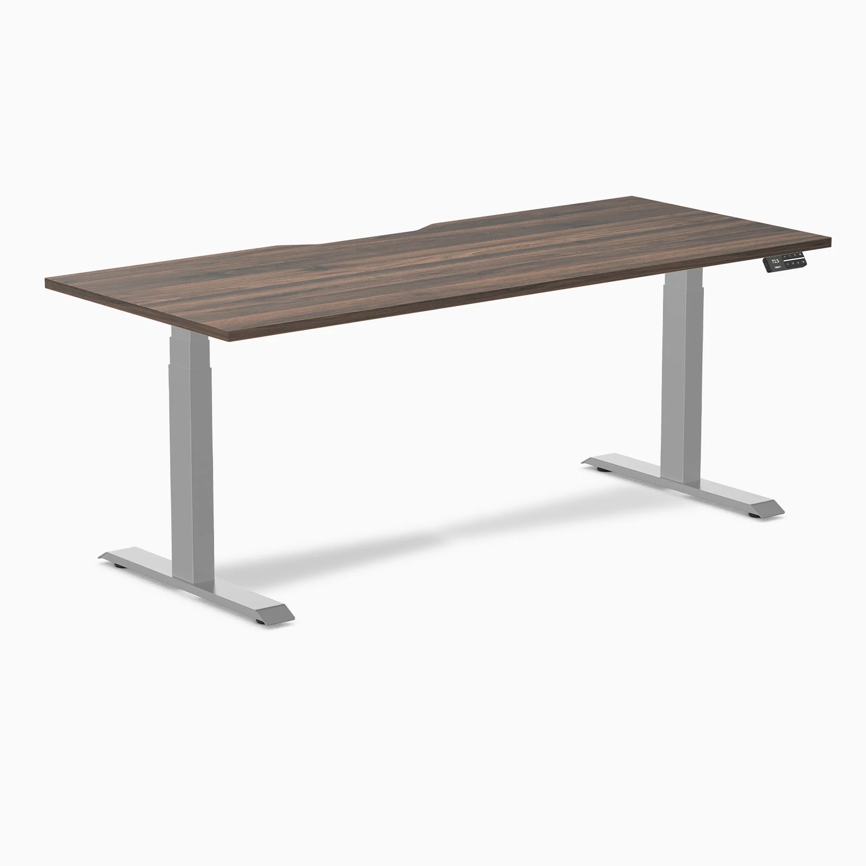 Desky Dual Scalloped Melamine Sit Stand Desk - Image 108