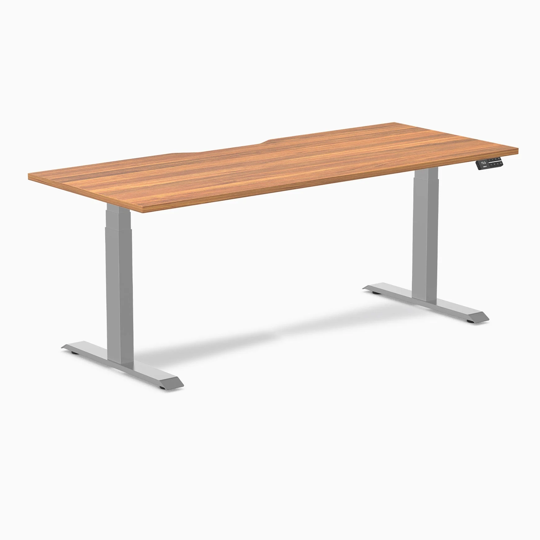 Desky Dual Scalloped Melamine Sit Stand Desk - Image 111