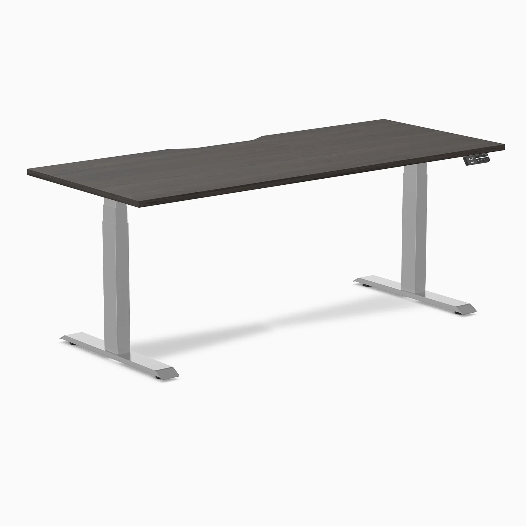 Desky Dual Scalloped Melamine Sit Stand Desk - Image 114