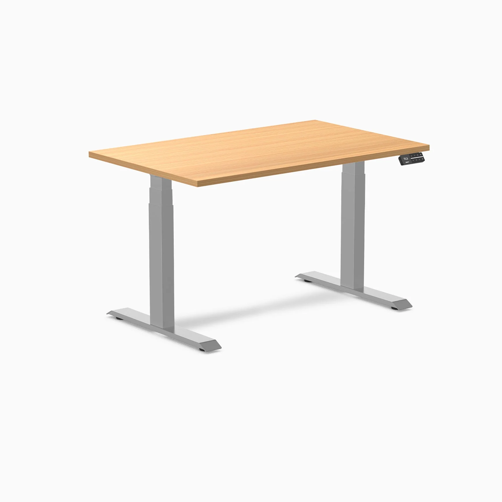 Desky Dual Scalloped Melamine Sit Stand Desk - Image 118
