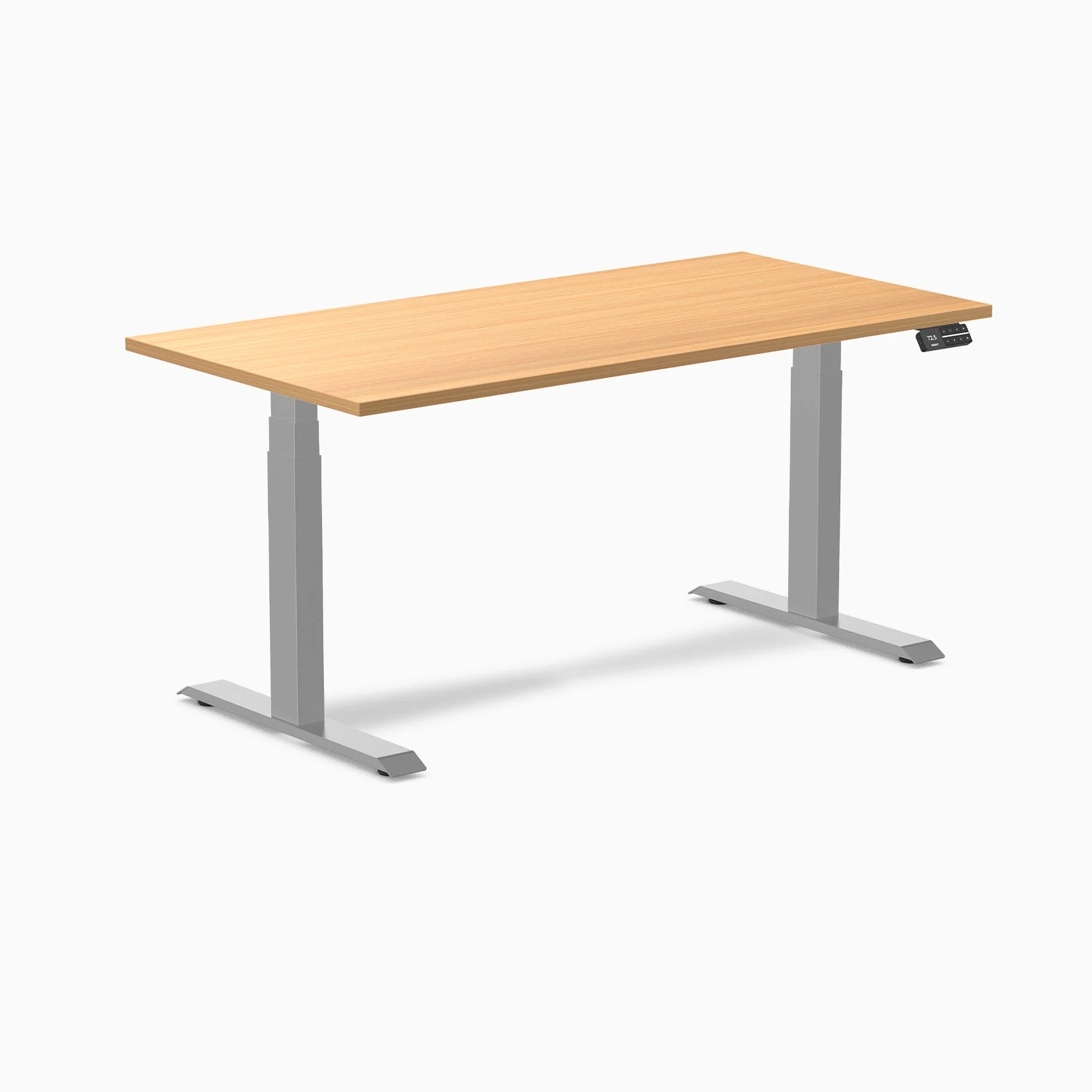 Desky Dual Scalloped Melamine Sit Stand Desk - Image 119