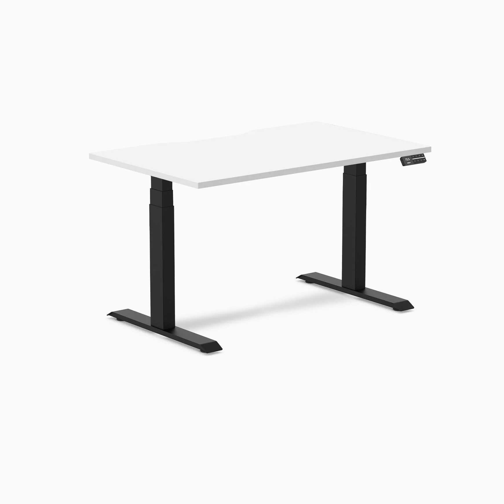 Desky Dual Scalloped Melamine Sit Stand Desk - Image 40