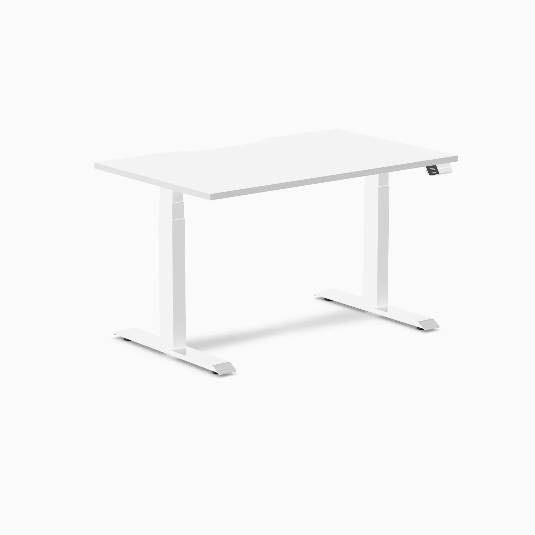 Desky Dual Scalloped Melamine Sit Stand Desk - Image 41