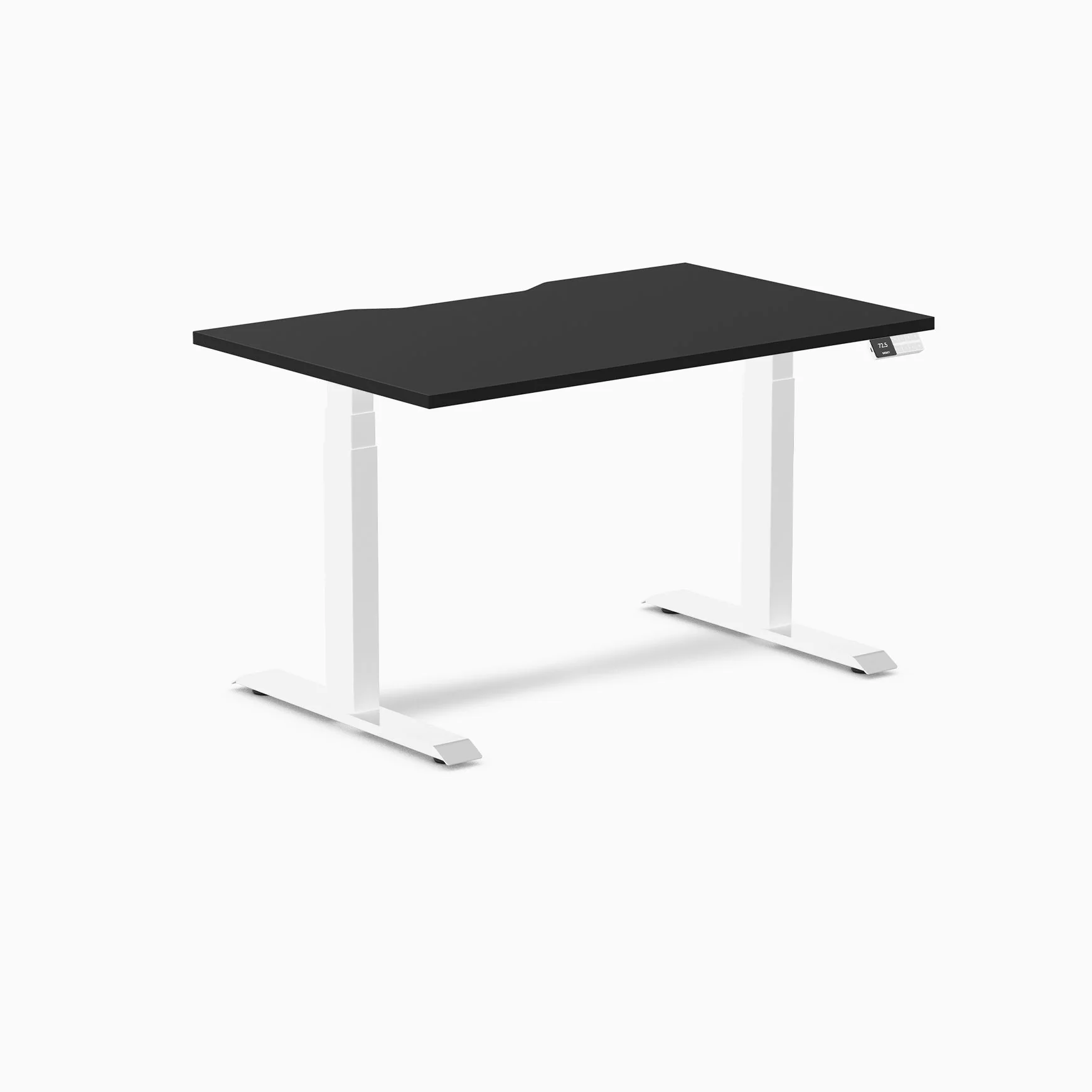 Desky Dual Scalloped Melamine Sit Stand Desk - Image 47