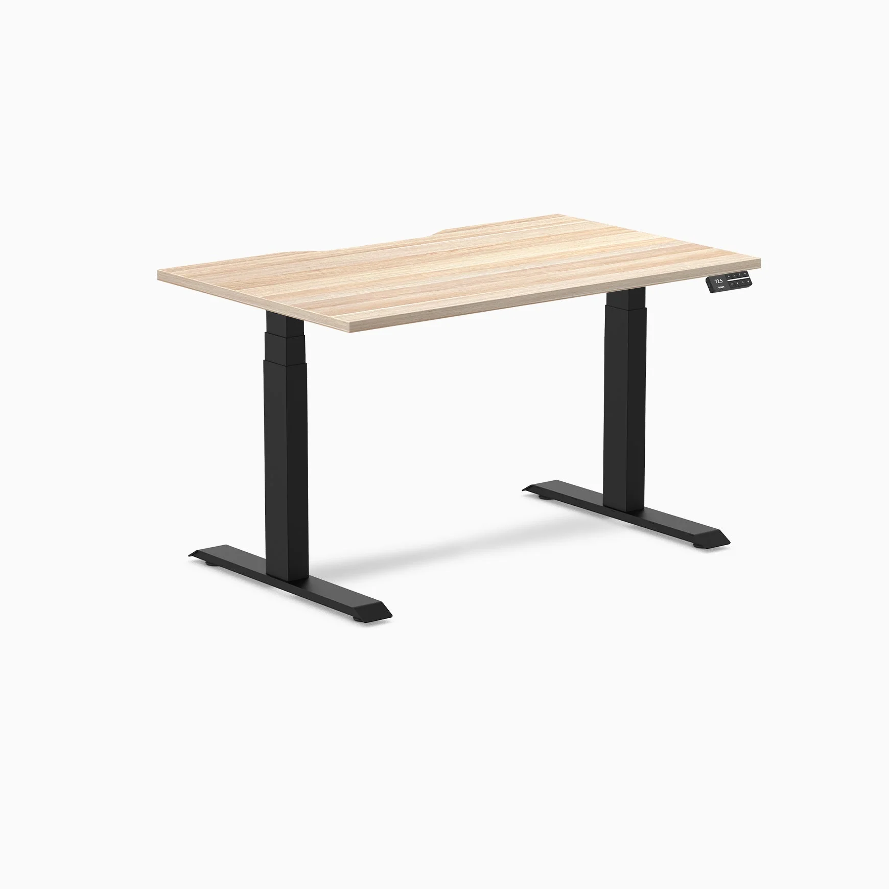 Desky Dual Scalloped Melamine Sit Stand Desk - Image 52