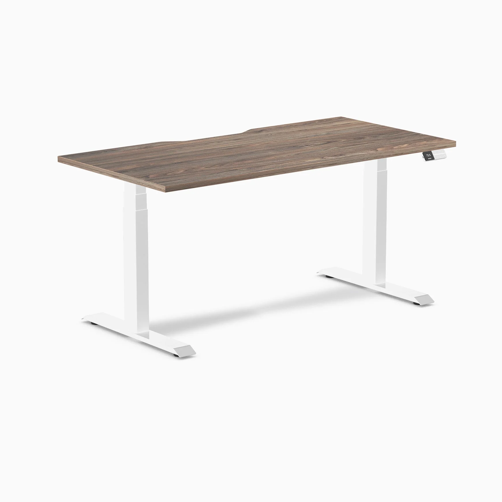 Desky Dual Scalloped Melamine Sit Stand Desk - Image 61