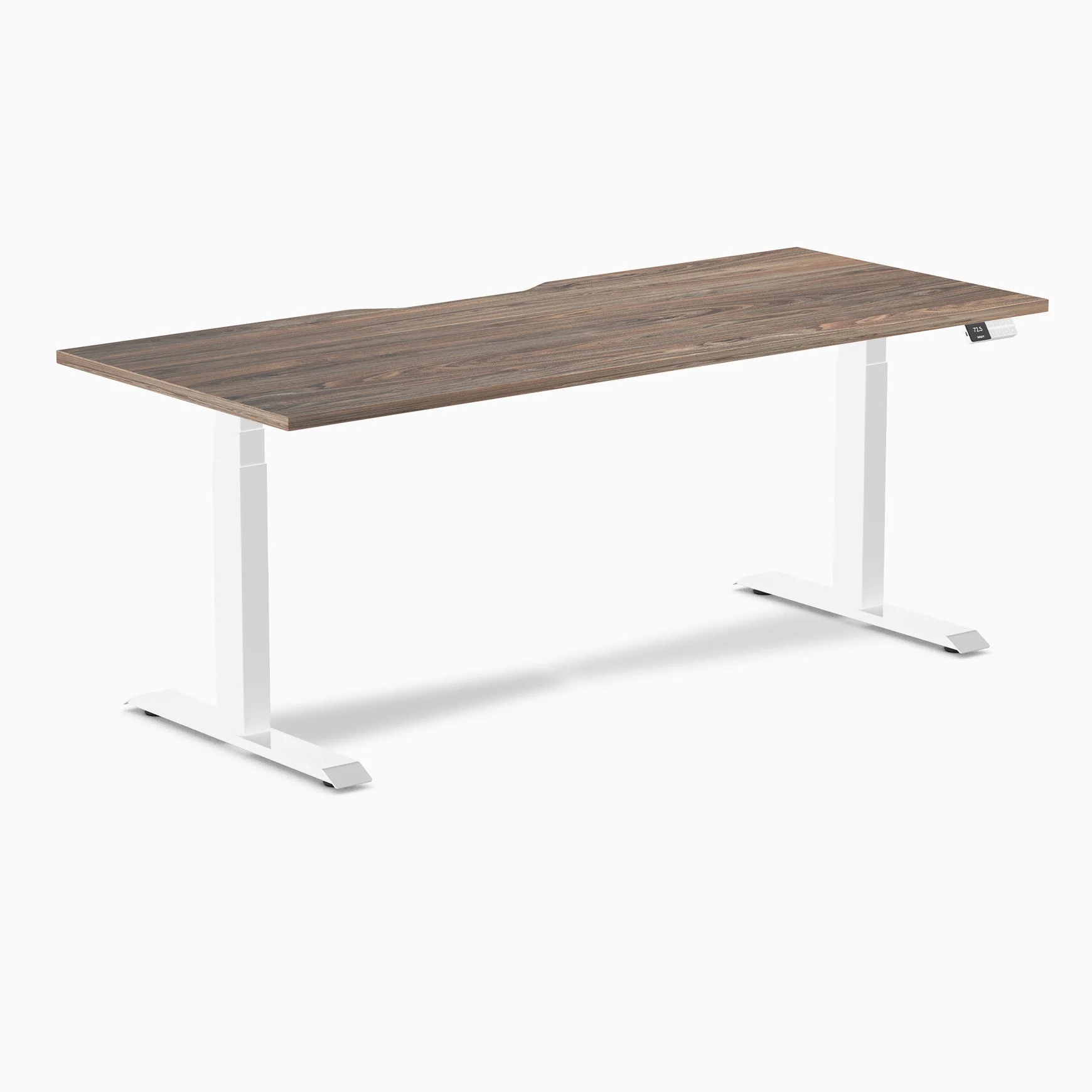 Desky Dual Scalloped Melamine Sit Stand Desk - Image 63