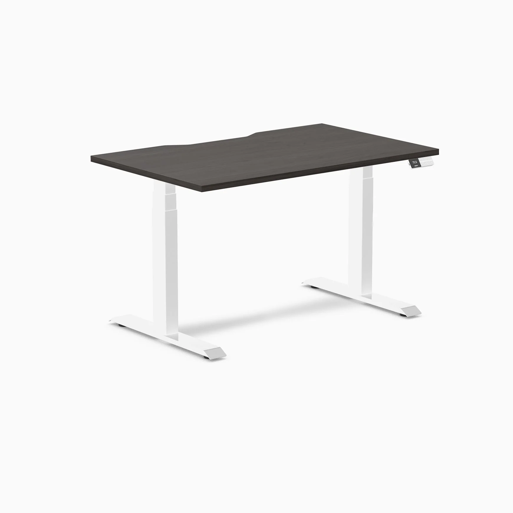 Desky Dual Scalloped Melamine Sit Stand Desk - Image 65