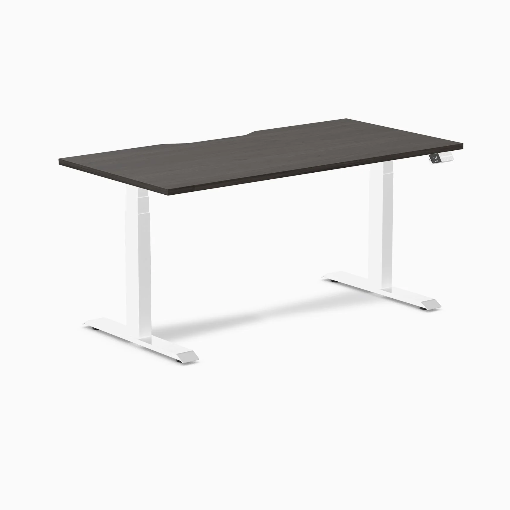 Desky Dual Scalloped Melamine Sit Stand Desk - Image 67