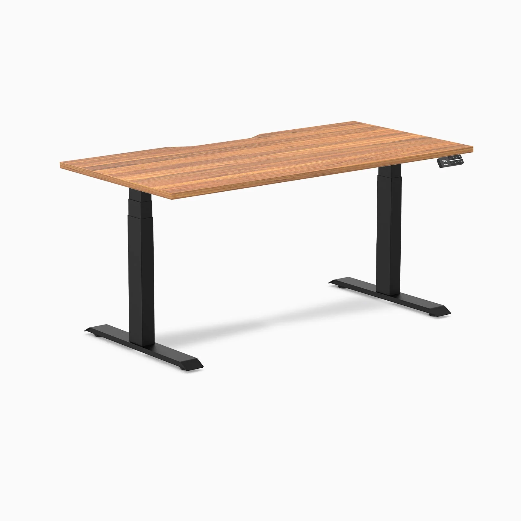 Desky Dual Scalloped Melamine Sit Stand Desk - Image 70