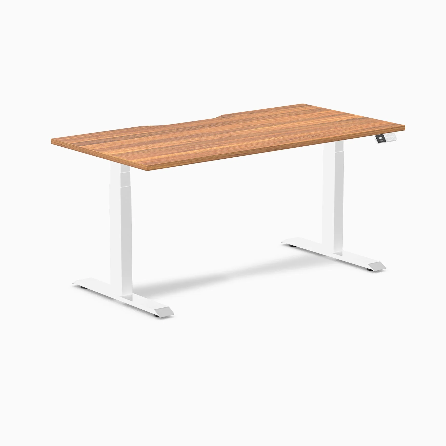Desky Dual Scalloped Melamine Sit Stand Desk - Image 71