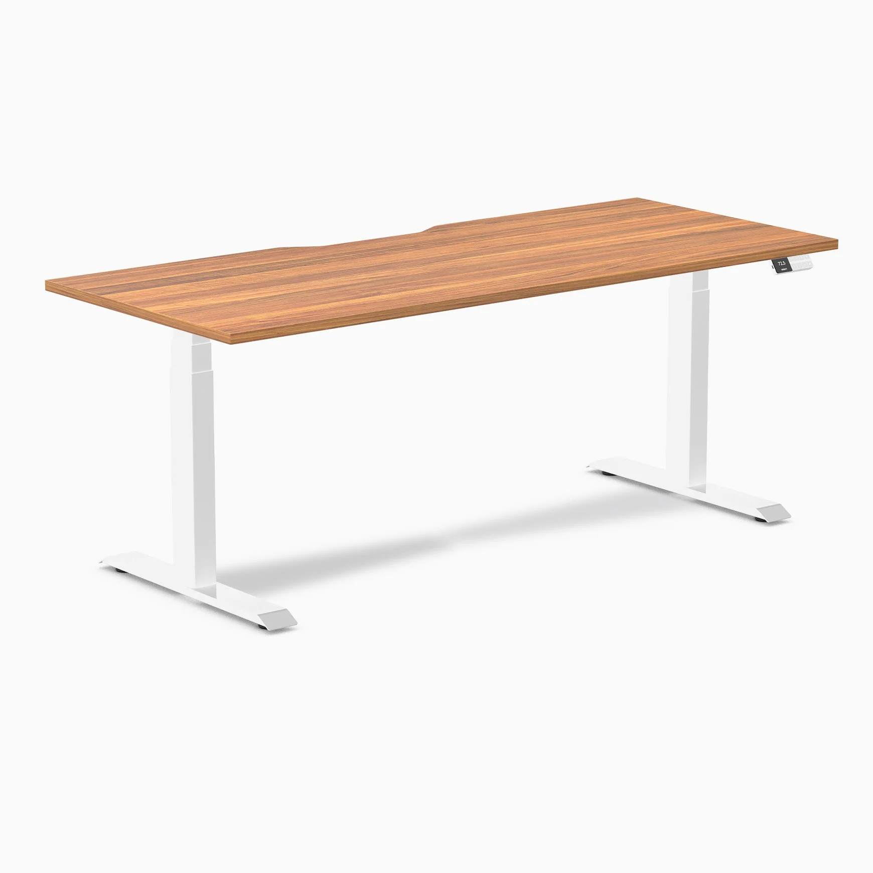 Desky Dual Scalloped Melamine Sit Stand Desk - Image 73
