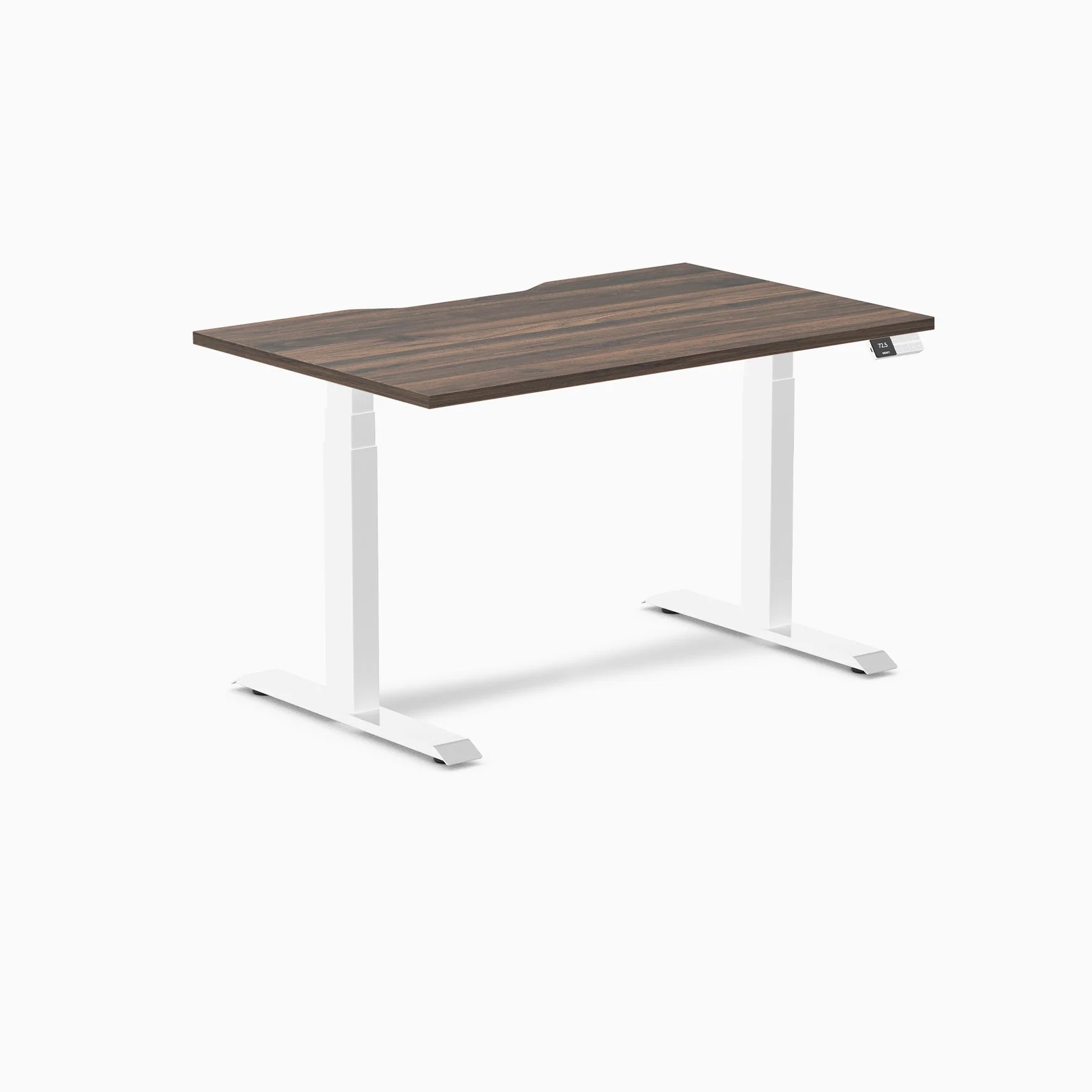 Desky Dual Scalloped Melamine Sit Stand Desk - Image 75