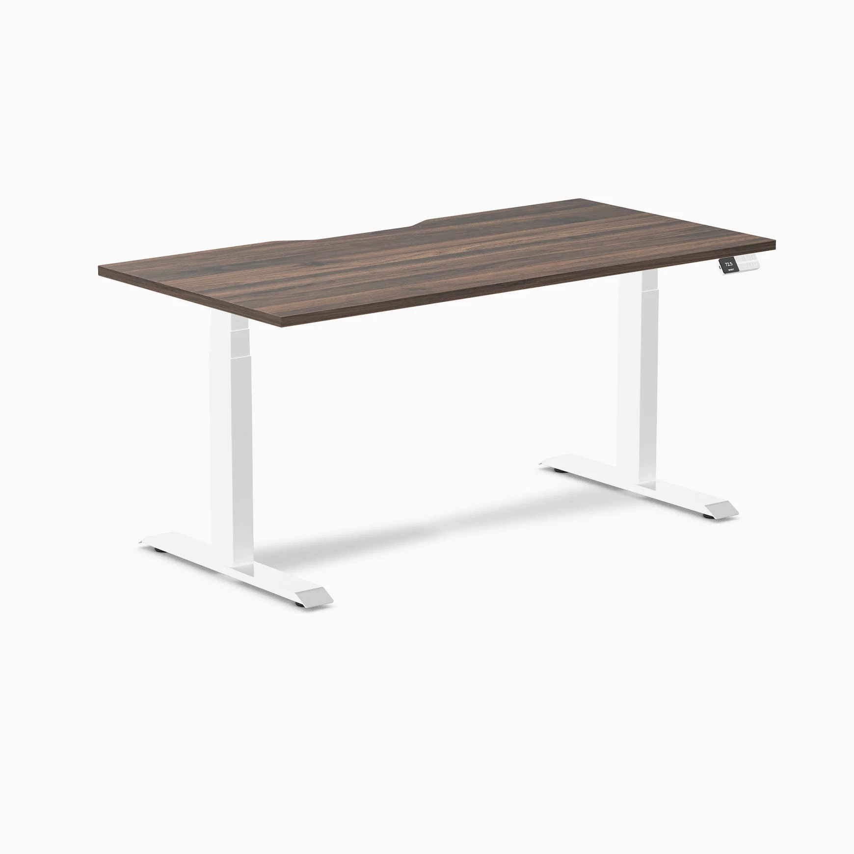 Desky Dual Scalloped Melamine Sit Stand Desk - Image 77