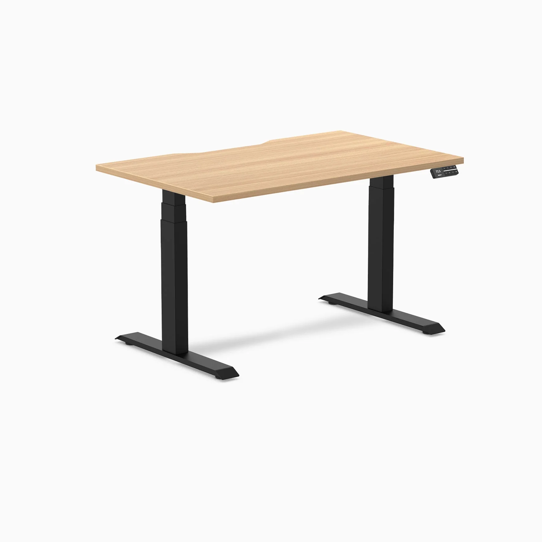 Desky Dual Scalloped Melamine Sit Stand Desk - Image 80