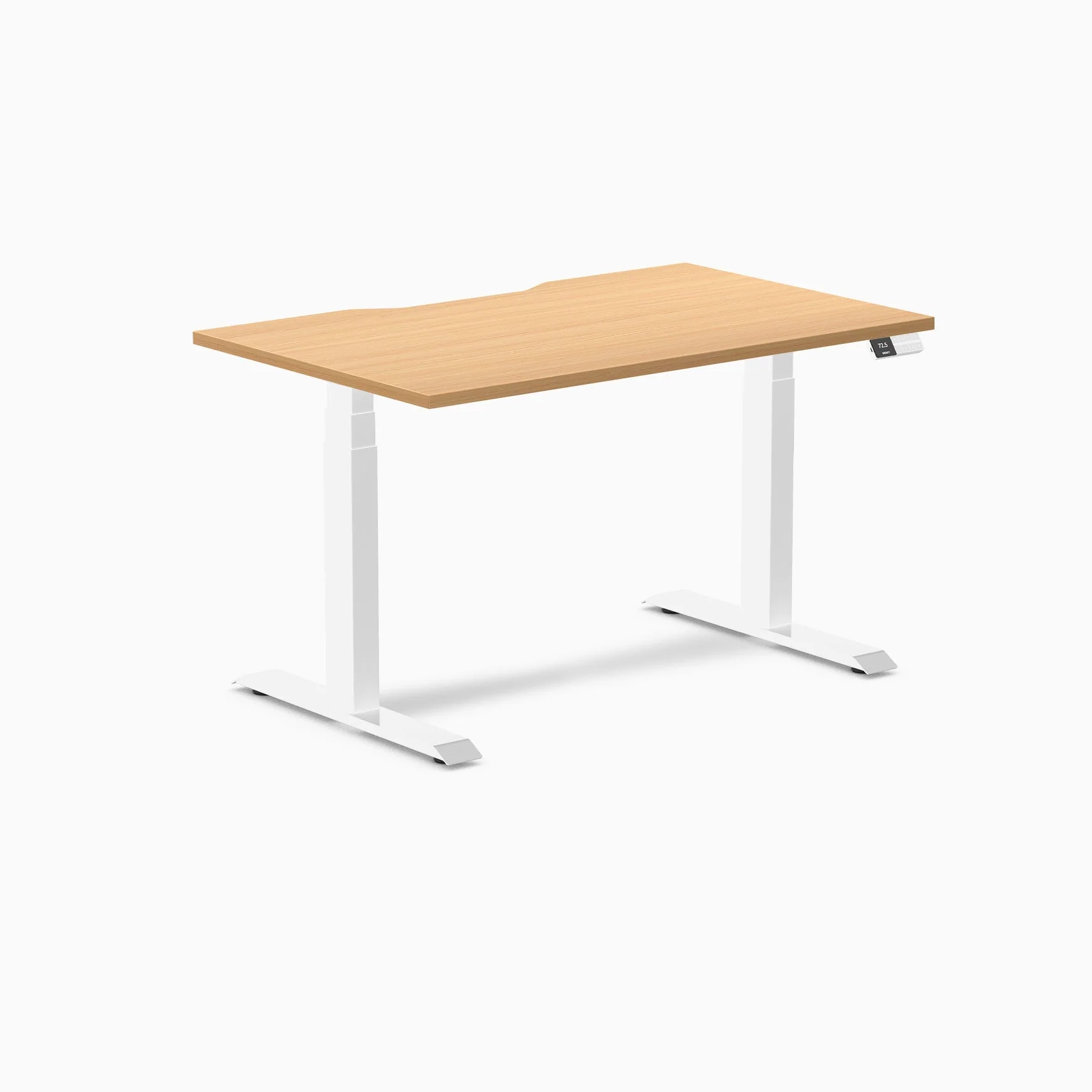 Desky Dual Scalloped Melamine Sit Stand Desk - Image 87
