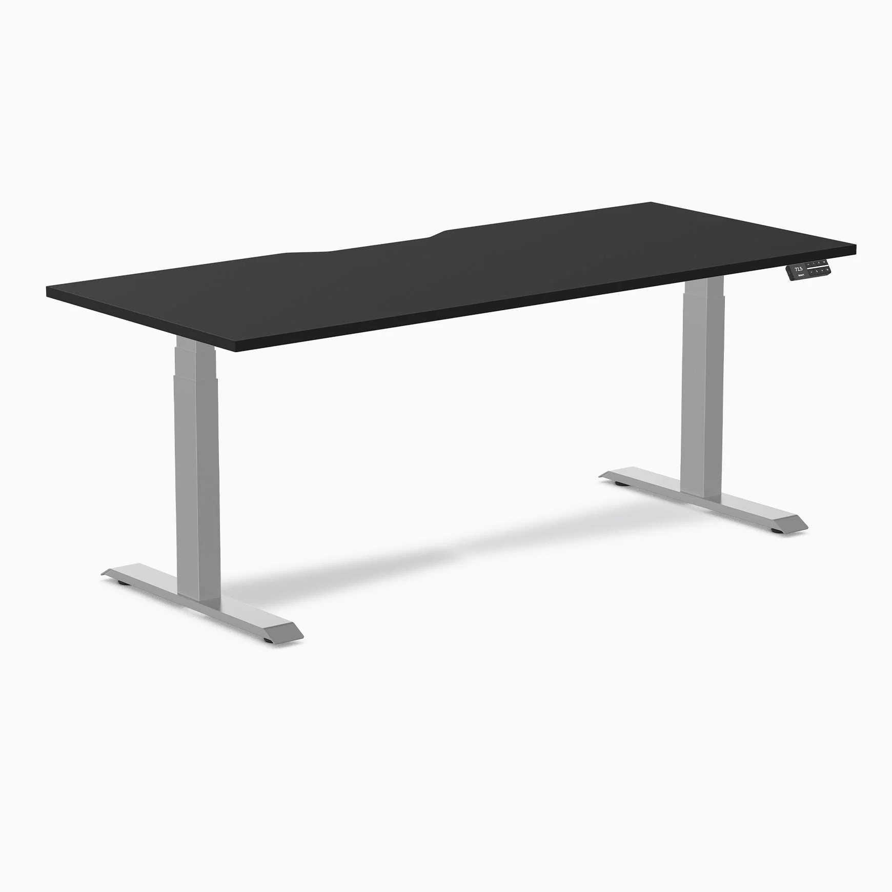 Desky Dual Scalloped Melamine Sit Stand Desk - Image 99