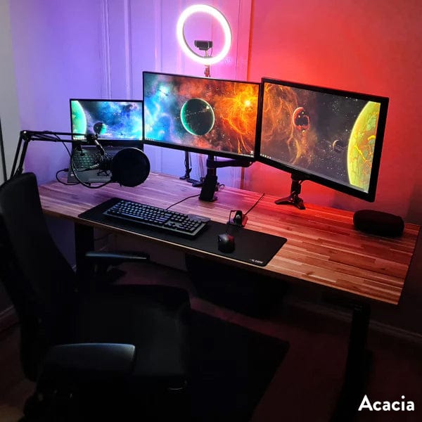 Desky Dual Softwood Sit Stand Desk - Image 7