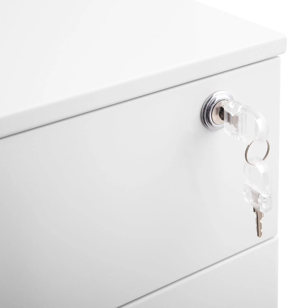 Desky GO Slimline Steel Mobile Pedestal - Image 6