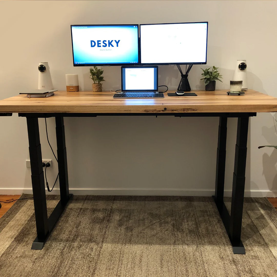 Desky Quad Sit Stand Desk Frame - Image 3
