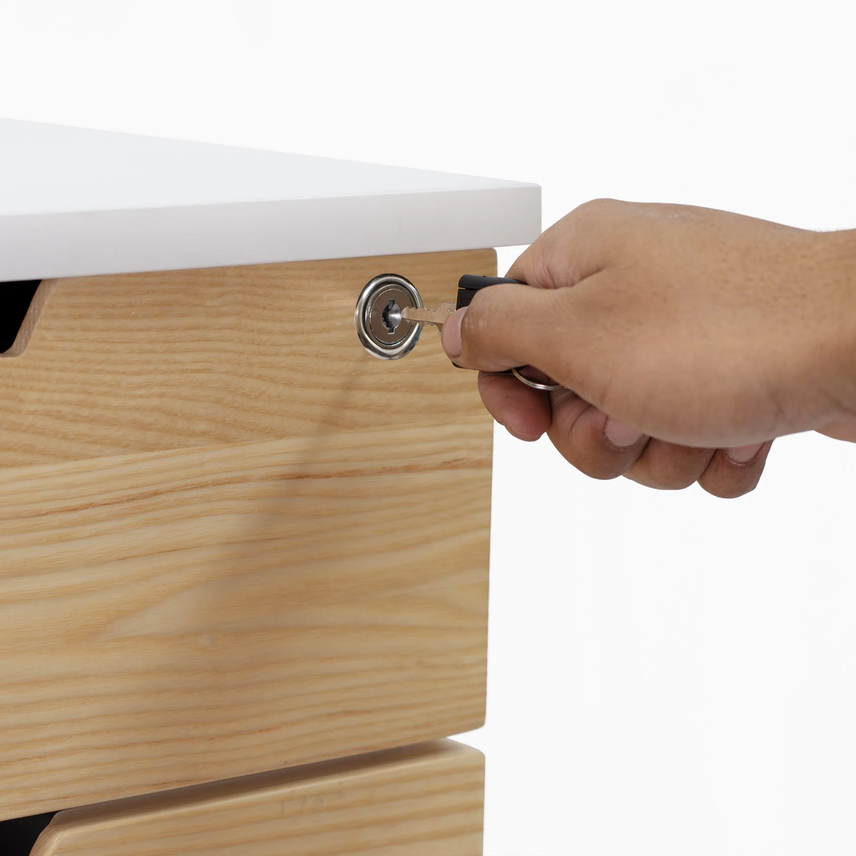 Desky Minimal Wooden Filing Cabinet - Image 7