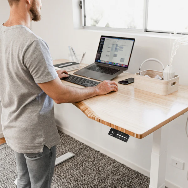 Desky Dual Ergo Edge Sit Stand Desk - Image 10