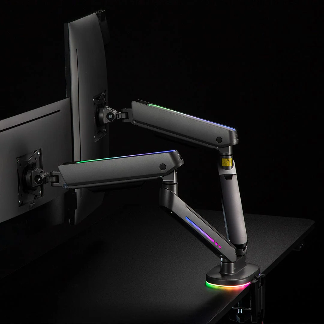 Desky Dual LED Monitor Arm - Image 3