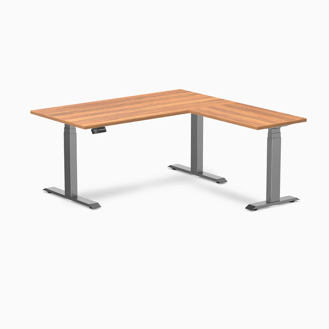 Desky Eco L-Shape Melamine Sit Stand Desk - Image 22