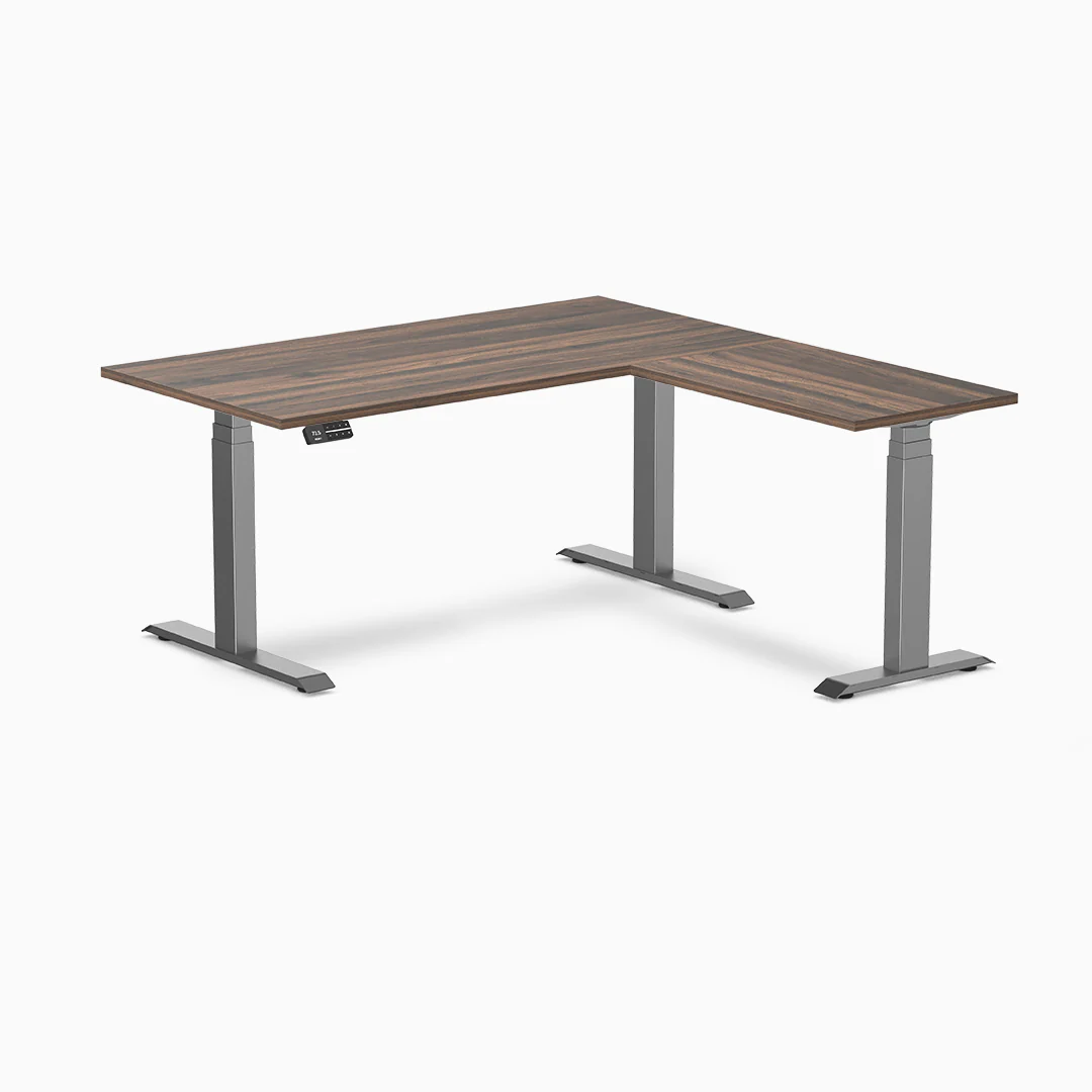 Desky Eco L-Shape Melamine Sit Stand Desk - Image 24
