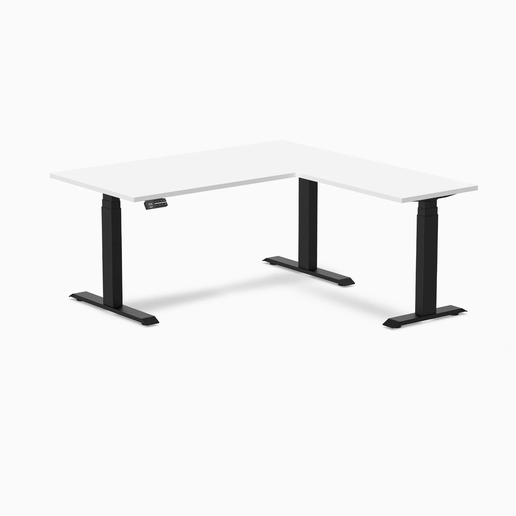 Desky Eco L-Shape Melamine Sit Stand Desk - Image 30