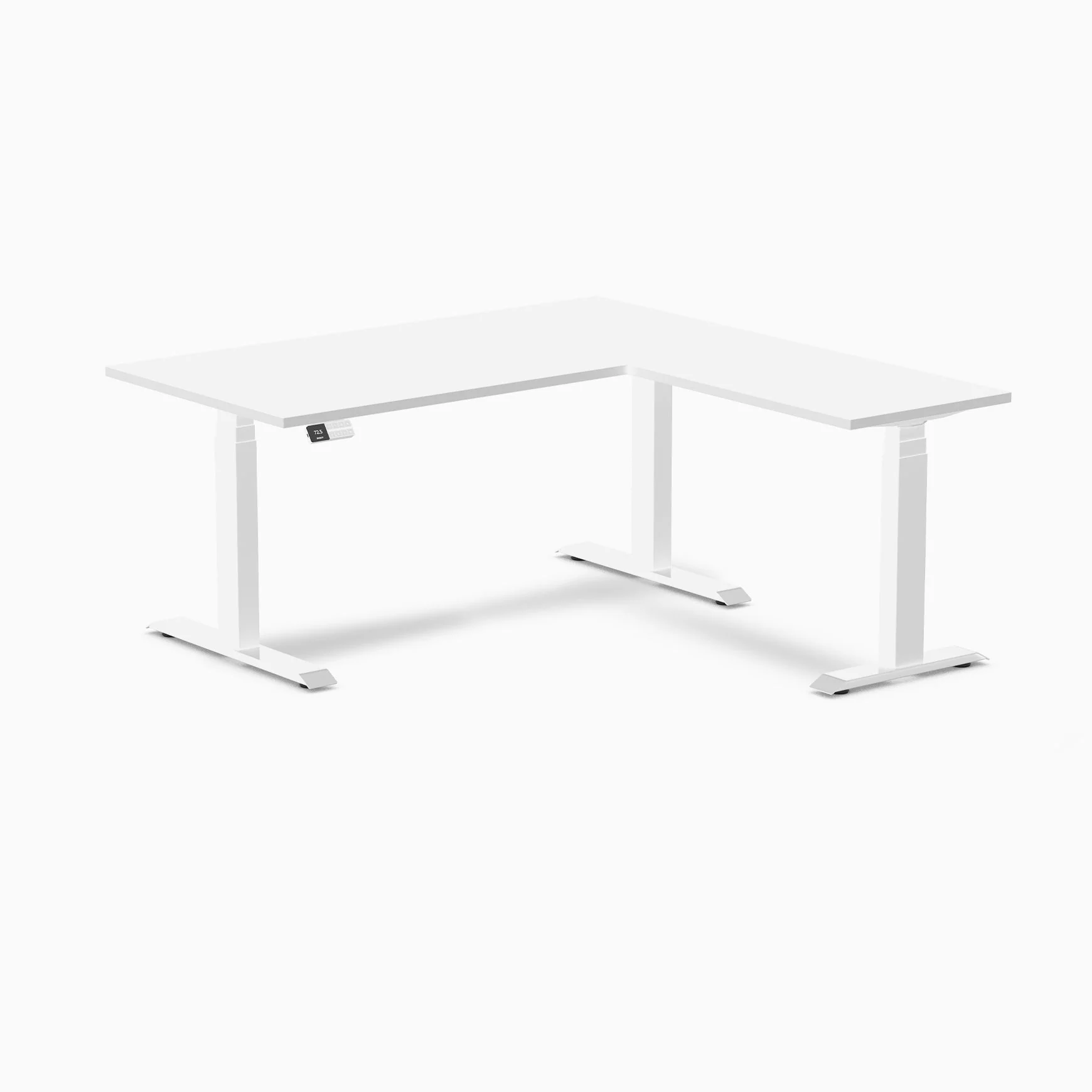 Desky Eco L-Shape Melamine Sit Stand Desk - Image 31