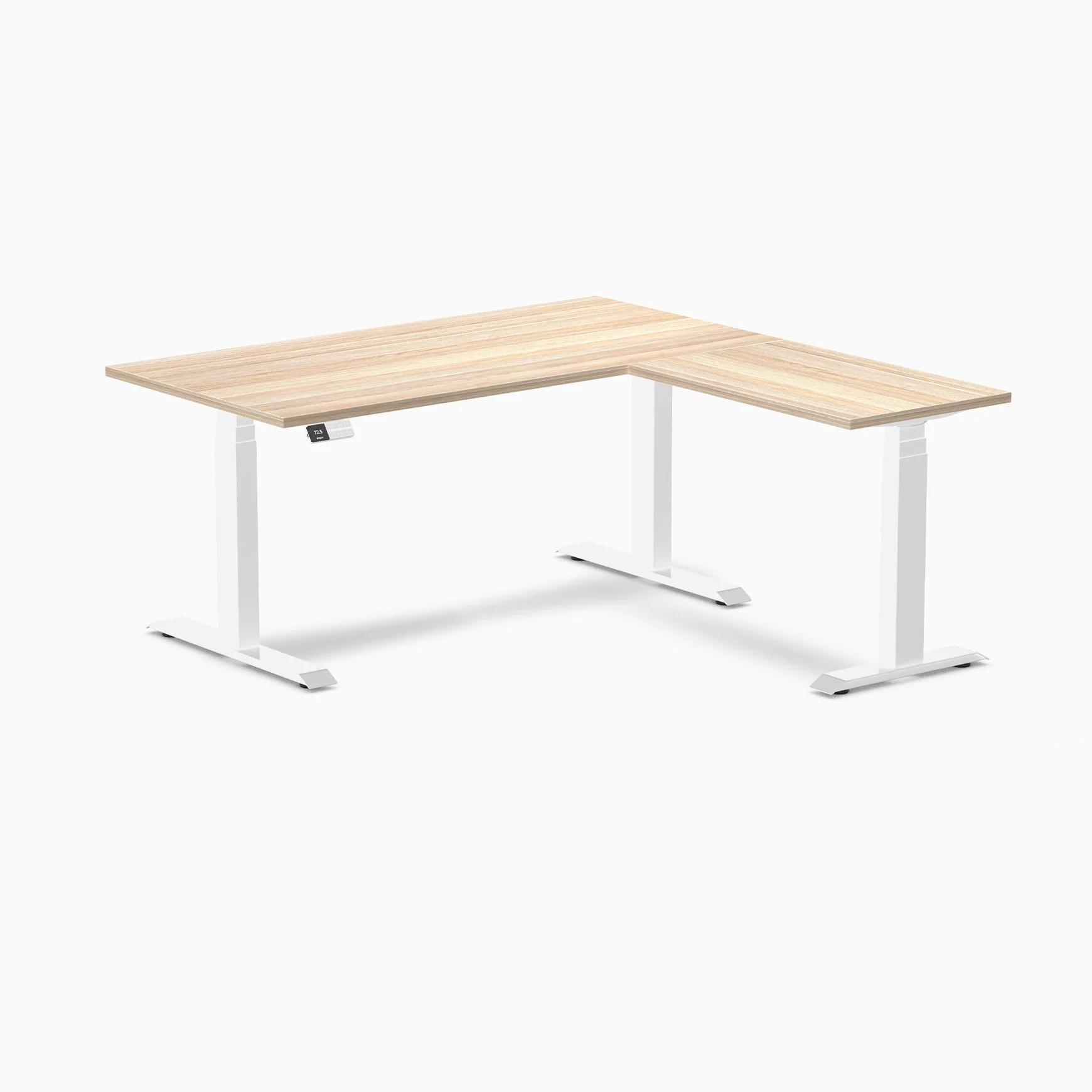 Desky Eco L-Shape Melamine Sit Stand Desk - Image 39
