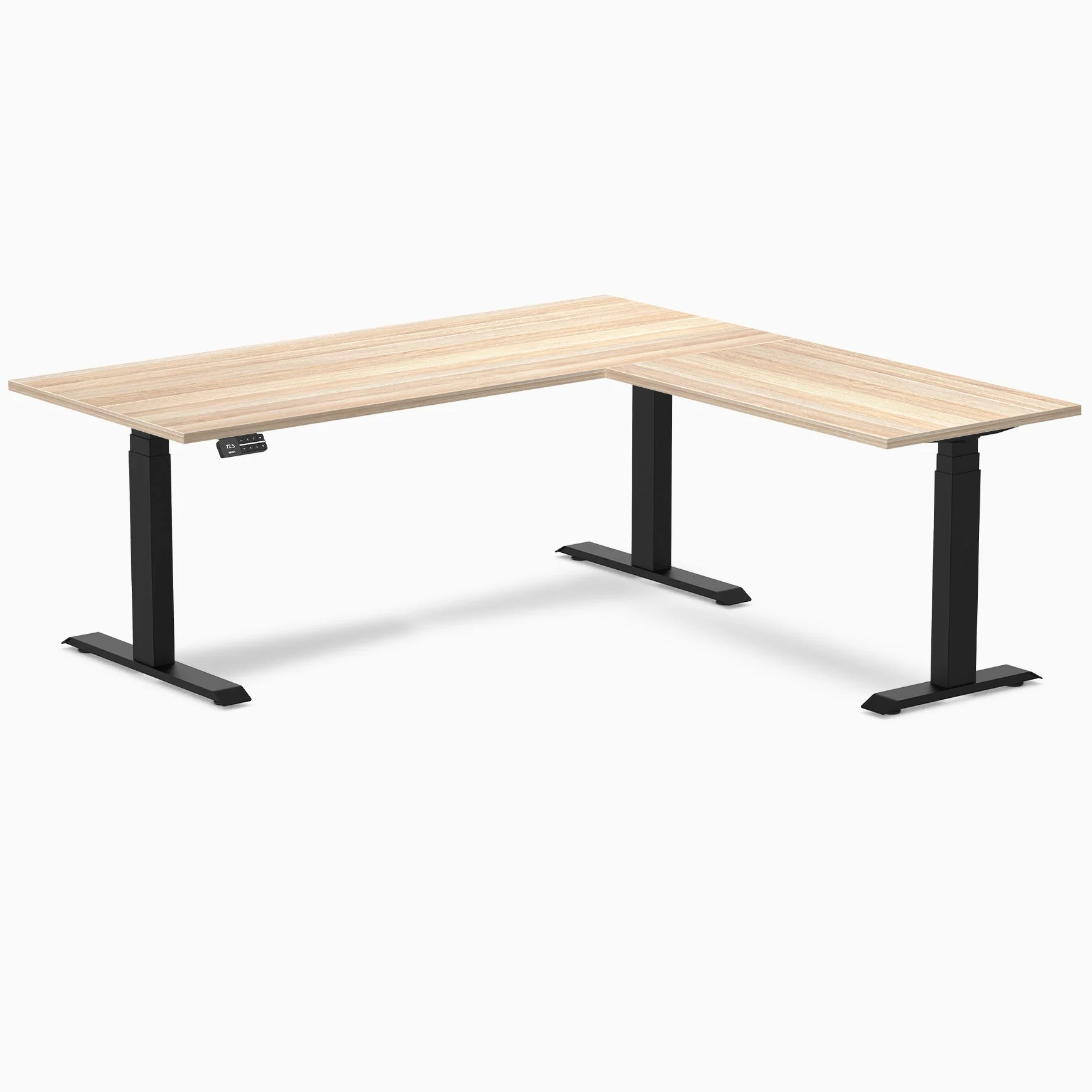 Desky Eco L-Shape Melamine Sit Stand Desk - Image 40