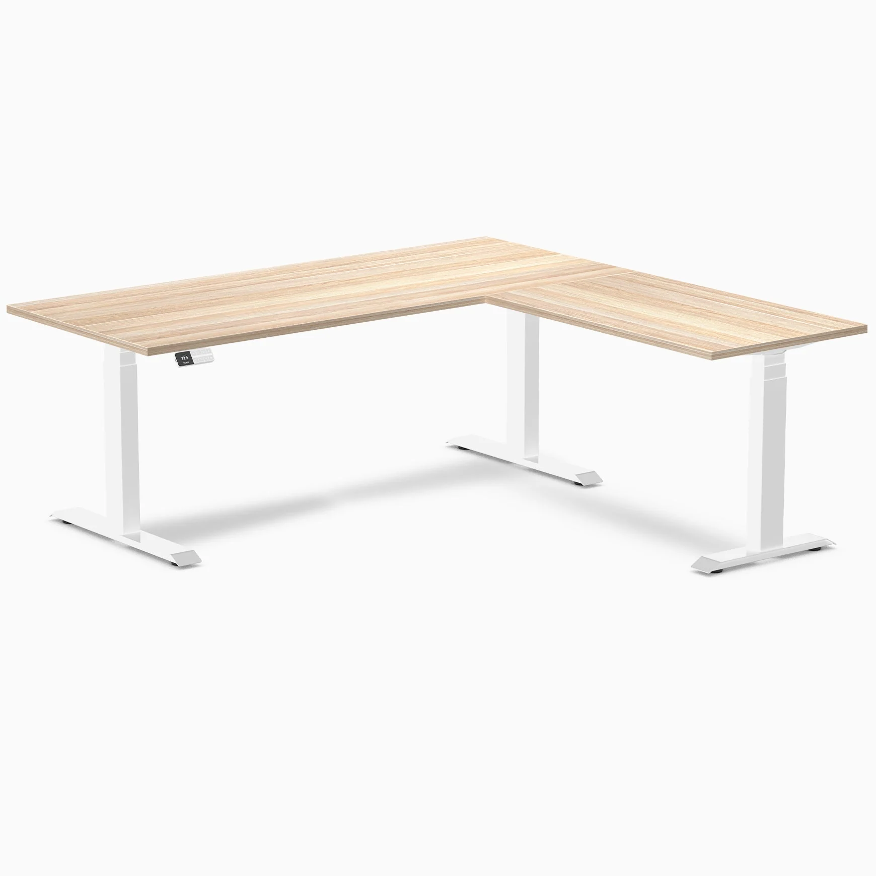 Desky Eco L-Shape Melamine Sit Stand Desk - Image 41