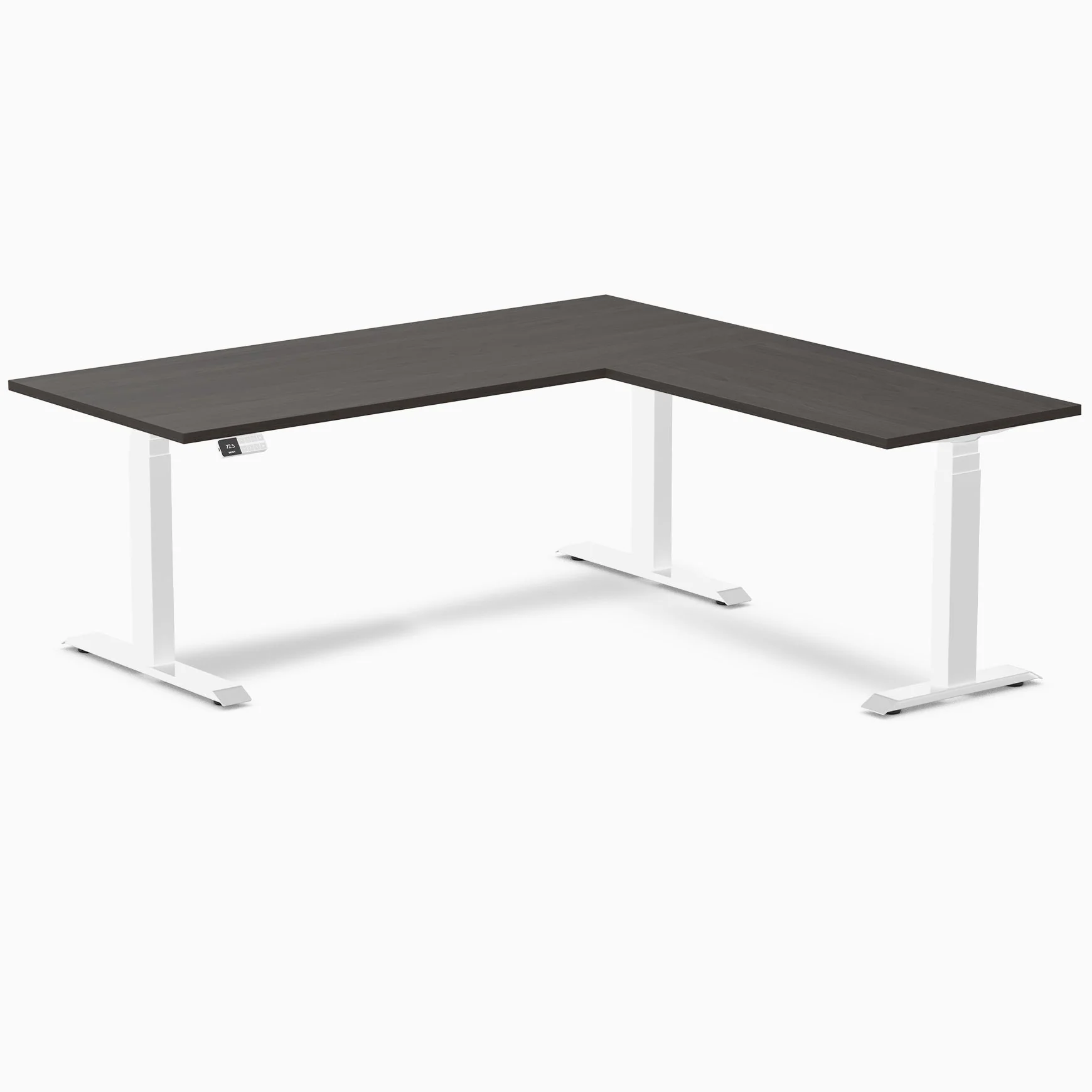 Desky Eco L-Shape Melamine Sit Stand Desk - Image 49