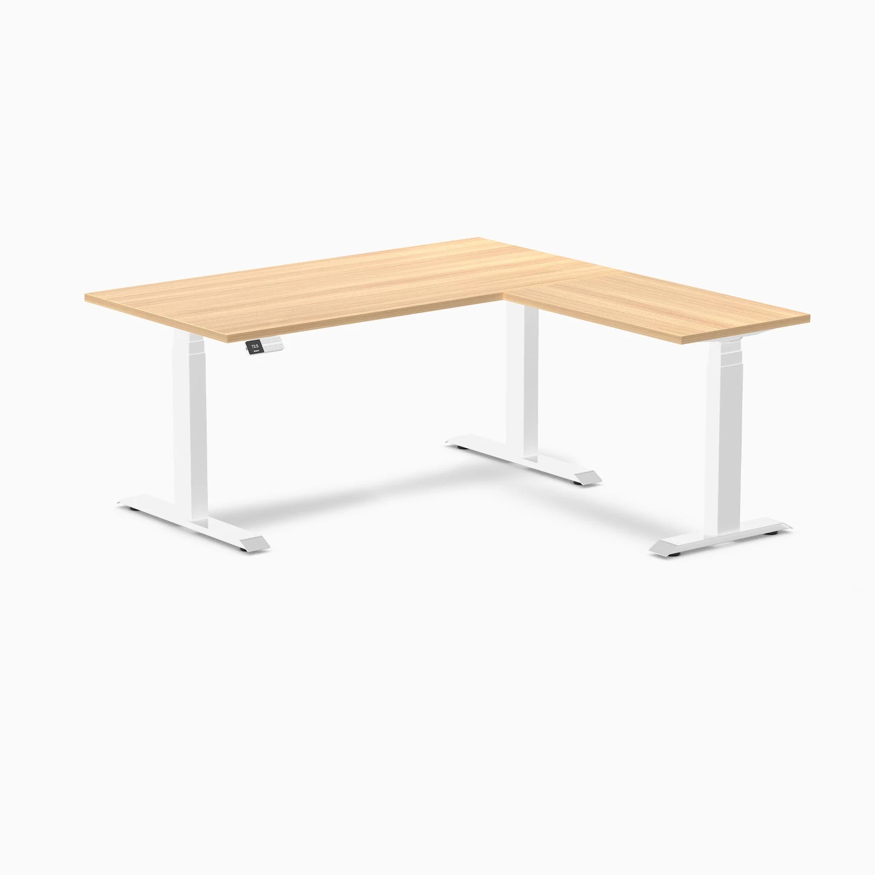 Desky Eco L-Shape Melamine Sit Stand Desk - Image 59